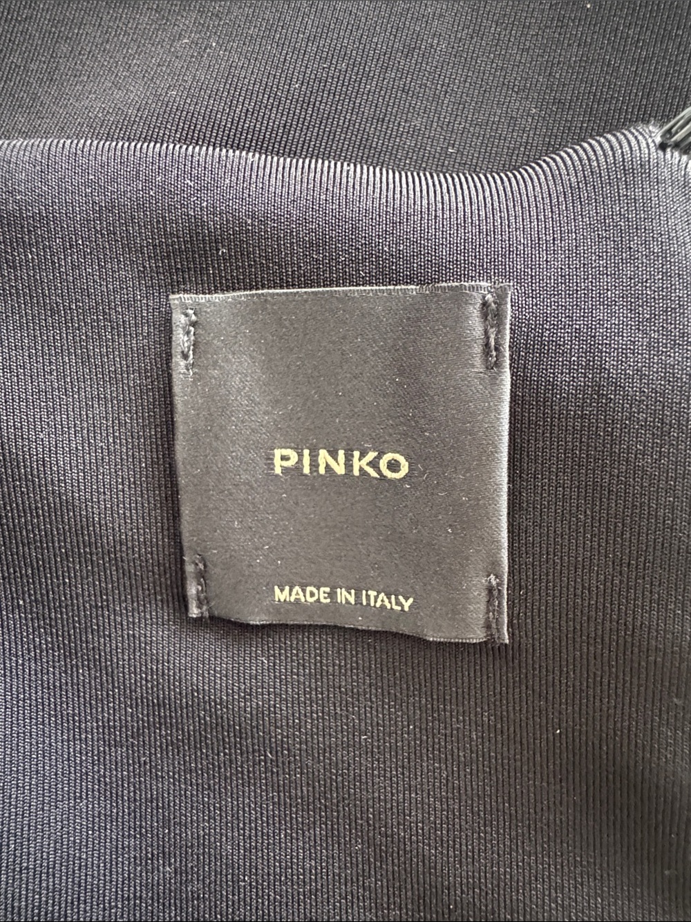 Pinko Black Cap-Sleeve Square-Neck Midi Dress - Picture 2 of 2